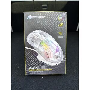 Attack Shark X2 Pro Gaming Mouse RGB 4000DPI 2.4G BT USB-C White Tri-Mode